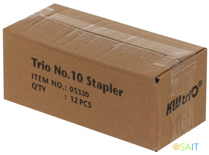 Степлер Kw-Trio 05330l/gray Trio N10 (10листов) светло-серый 100скоб