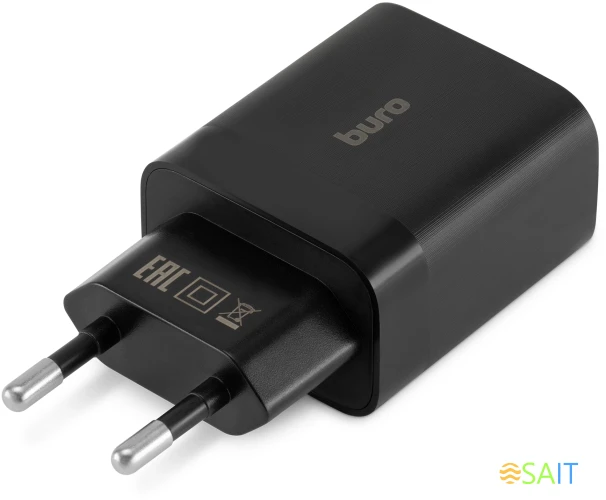 Сетевое зар./устр. Buro BUWE1 10.5W 2.1A 2xUSB универсальное черный (BUWE10S200BK)