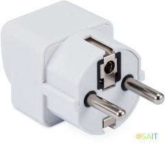 Адаптер-переходник SunWind SW-A110W (1 розетка) белый (коробка)