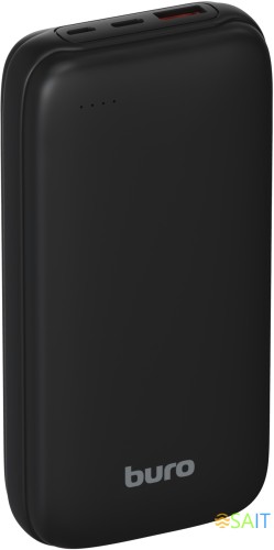 Мобильный аккумулятор Buro BP20A 20000mAh 10W 2A USB-A черный (BP20A10PBK)