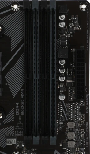 Материнская плата Gigabyte A520M DS3H V2 Soc-AM4 AMD A520 4xDDR4 mATX AC`97 8ch(7.1) GbLAN RAID+HDMI+DP