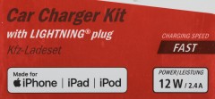 Автомобильное зар./устр. Hama H-183266 2.4A USB для Apple белый (00183266)