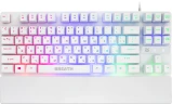 Клавиатура Defender GK-184 белый USB for gamer LED (подставка для запястий) (45184) кабель 1.5м