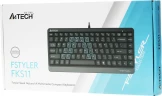 Клавиатура A4Tech Fstyler FKS11 черный/серый USB (FKS11 GREY)