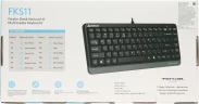 Клавиатура A4Tech Fstyler FKS11 черный/серый USB (FKS11 GREY)
