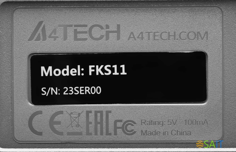 Клавиатура A4Tech Fstyler FKS11 черный/серый USB (FKS11 GREY)