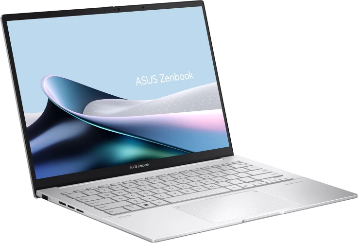 Ноутбук Asus Zenbook 14 OLED UX3405MA-QD993 Core Ultra 9 185H 16Gb SSD512Gb Intel Arc 14" OLED FHD+ (1920x1200) без ОС silver WiFi BT Cam Bag (90NB11R2-M01SV0)