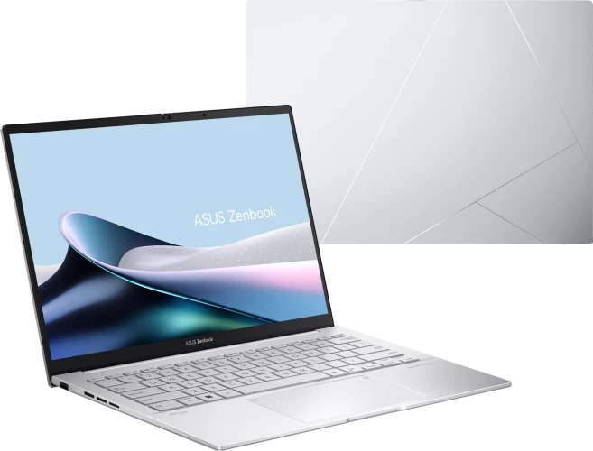 Ноутбук Asus Zenbook 14 OLED UX3405MA-QD993 Core Ultra 9 185H 16Gb SSD512Gb Intel Arc 14" OLED FHD+ (1920x1200) без ОС silver WiFi BT Cam Bag (90NB11R2-M01SV0)