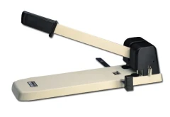 Дырокол Kw-Trio 933 макс.:190лист. металл/пластик черный/белый отв.:2 с линейкой