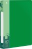Папка с 80 прозр.вклад. Бюрократ -BPV80GRN A4 пластик 0.8мм торц.карм с бум. встав зеленый