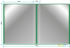 Папка с 80 прозр.вклад. Бюрократ -BPV80GRN A4 пластик 0.8мм торц.карм с бум. встав зеленый