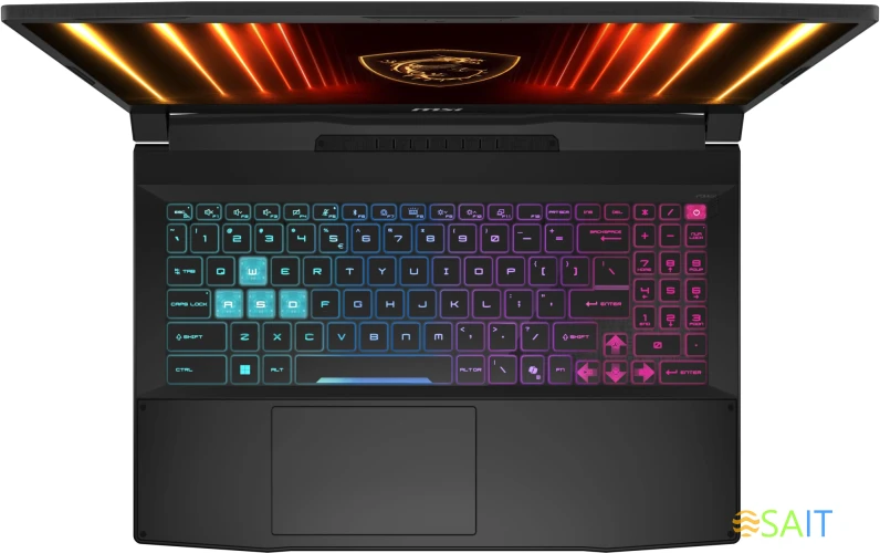 Ноутбук MSI Katana 15 HX B14WFK-618XRU Core i5 14450HX 16Gb SSD1Tb NVIDIA GeForce RTX 5060 8Gb 15.6" IPS FHD (1920x1080) FreeDOS black WiFi BT Cam (9S7-1587C1-618)