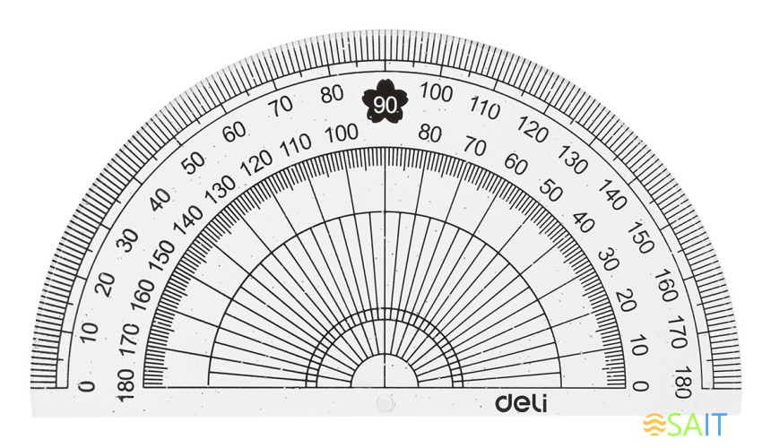 Набор линеек Deli MiYou EH657 пластик дл.15см ассорти компл.:лин.15см./треуг.2шт./трансп. пластиковый пакет с европодв.