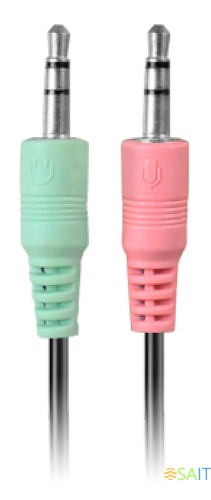 Наушники с микрофоном A4Tech HS-10 черный/белый 2м накладные оголовье (HS-10/3.5MM PLUG/BLACK)