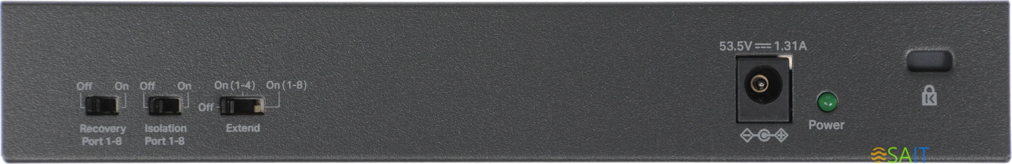 Коммутатор Mercusys MS110CP (L2) 8x100Мбит/с 2x1Гбит/с 8PoE+ 65W неуправляемый