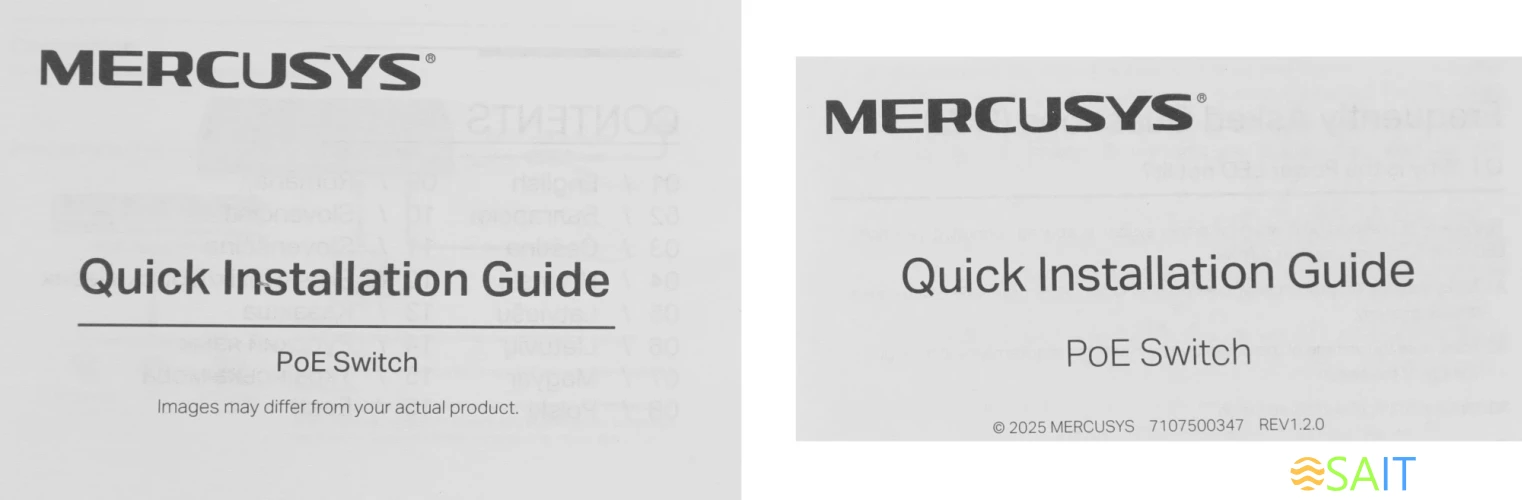 Коммутатор Mercusys MS110CP (L2) 8x100Мбит/с 2x1Гбит/с 8PoE+ 65W неуправляемый