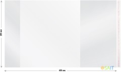 Обложка Silwerhof 382175 Монстрики для учебника с липк.сл. (набор 10шт) для младших классов ПП 70мкм гладкая прозр. 265х450мм