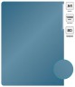 Папка с 80 прозр.вклад. Silwerhof Perlen 292981-74 A4 1мм карман синий металлик