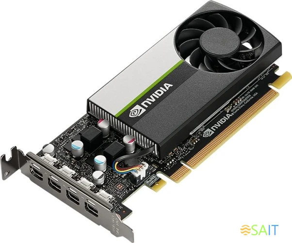 Видеокарта PNY PCI-E 3.0 T1000 NVIDIA T1000 8Gb 128bit GDDR6 1065/10000 mDPx4 HDCP Bulk low profile