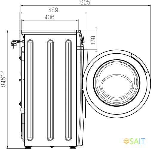 Стиральная машина Атлант СМА 70У1214-01 класс: A++ загр.фронтальная макс.:7кг белый