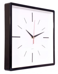 Часы настенные аналоговые Бюрократ WallC-S61P D30см черный (WALLC-S61P30/BLACK)