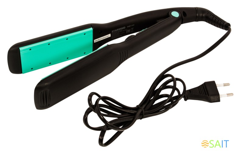 Выпрямитель Starwind SHE1101 65Вт черный макс.темп.:215С покрытие:керамическое