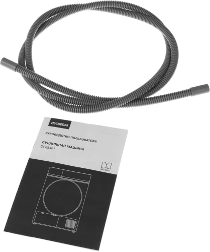 Сушильная машина Hyundai DFE8401 кл.энер.:A макс.загр.:8кг темно-серый