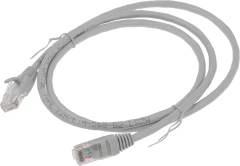 Патч-корд Premier 5-970 1.0 UTP 4 пары cat.5E CCA molded 1м серый RJ-45 (m)-RJ-45 (m)