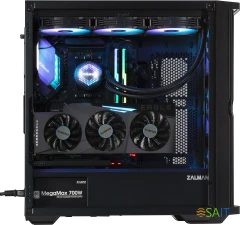 Корпус Zalman Z10 PLUS черный без БП ATX 10x120mm 4x140mm 2xUSB3.0 audio bott PSU