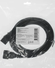 Кабель-удлинитель KingPrice KP-PC-C13-C14-3m IEC C13 IEC C14 3м черный