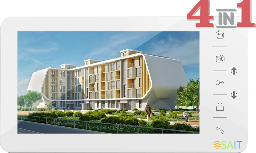 Видеодомофон Tantos PrimeHD белый