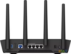 Роутер беспроводной Asus TUF-AX4200 AX4200 10/100/1000/2500BASE-TX/4G ready черный