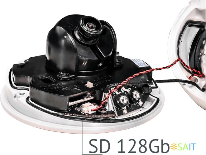 Камера видеонаблюдения IP Trassir TR-D4121IR1 3.6-3.6мм цв. корп.:белый (TR-D4121IR1 (3.6 MM))