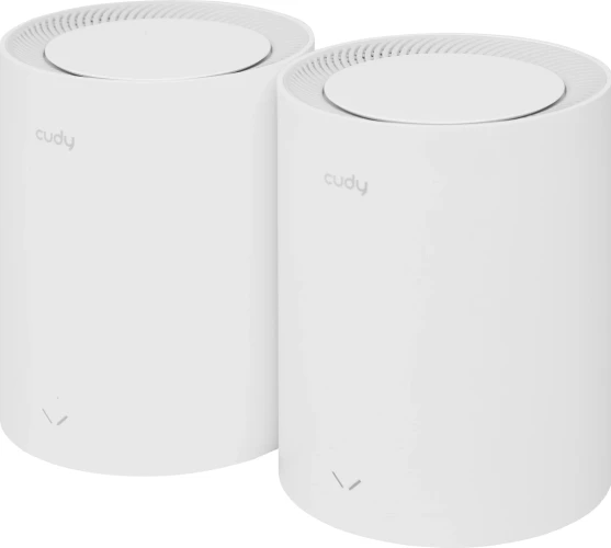 Бесшовный Mesh роутер Cudy M1800 (M1800(2-PACK)) AX1800 10/100/1000BASE-TX белый (упак.:2шт)