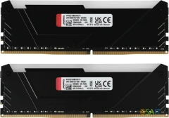 Память DDR4 2x8GB 3200MHz Kingston KF432C16BB2AK2/16 Fury Beast RGB RTL Gaming PC4-25600 CL16 DIMM 288-pin 1.35В kit dual rank с радиатором Ret
