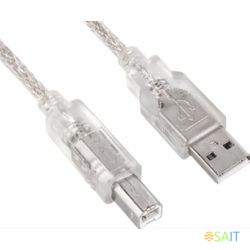 Кабель Ningbo USB A(m) USB B(m) 3м серебристый