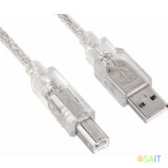 Кабель Ningbo USB A(m) USB B(m) 3м серебристый