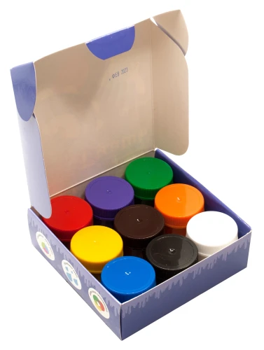 Гуашь Silwerhof Монстрики 9цв. бан. 20мл. картон.кор.