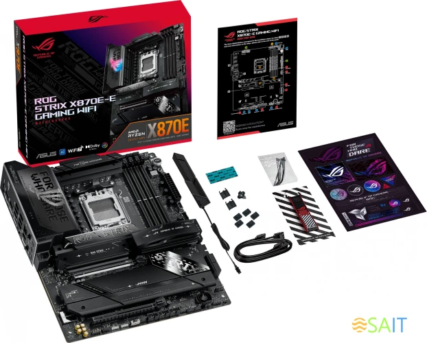 Материнская плата Asus ROG STRIX X870E-E GAMING WIFI SocketAM5 AMD X870E 4xDDR5 ATX AC`97 8ch(7.1) 5Gigabit RAID+HDMI