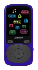 Плеер Hi-Fi Flash Digma B4 8Gb синий/1.8"/FM/microSDHC