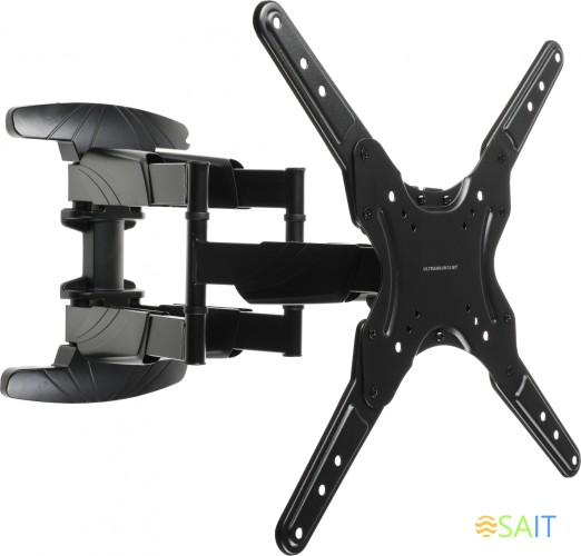 Кронштейн для телевизора Ultramounts UM907 черный 23"-55" макс.40кг настенный поворотно-выдвижной и наклонный