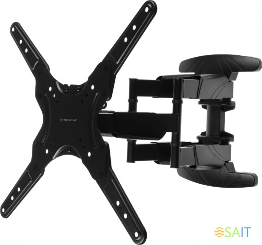 Кронштейн для телевизора Ultramounts UM907 черный 23"-55" макс.40кг настенный поворотно-выдвижной и наклонный