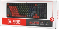 Клавиатура A4Tech Bloody S98 механическая красный/черный USB for gamer LED (SPORTS RED)