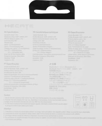 Наушники с микрофоном Edifier GM3 Plus черный вкладыши BT в ушной раковине