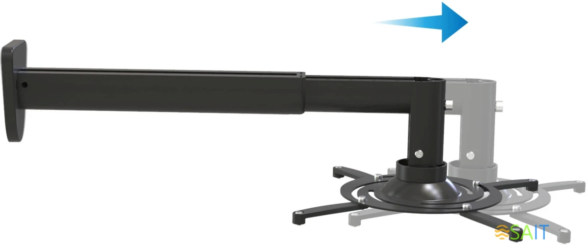 Кронштейн для проектора Cactus CS-VM-PR05BL-BK черный макс.10кг настенный поворот и наклон