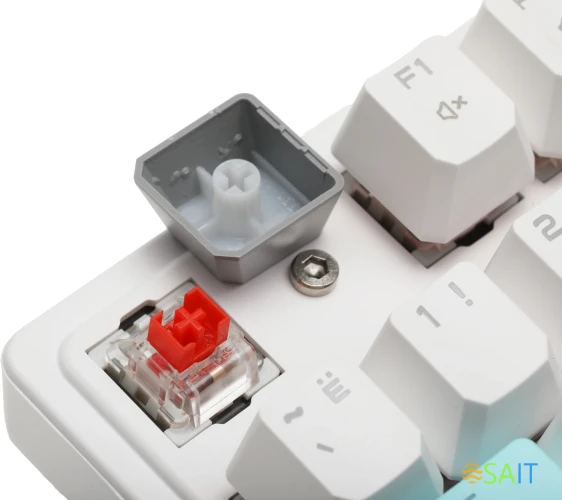 Клавиатура A4Tech Bloody S510R механическая белый USB for gamer LED (S510R USB ICY WHITE/BLMS RED)