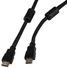Кабель аудио-видео Buro HDMI (m)/HDMI (m) 5м. феррит.кольца позолоч.конт. черный (HDMI-V1.4-5MC)