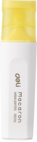 Набор текстовыделителей Deli ES621SYELLOW-P Macaron скошенный пиш. наконечник 1-5мм желтый (10шт.)