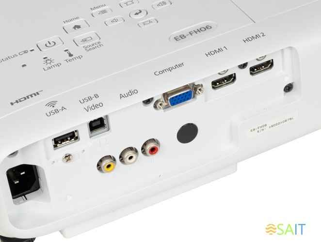 Проектор Epson EB-FH06 LCD 3500Lm (1920x1080) 16000:1 ресурс лампы:6000часов 1xUSB typeA 1xUSB typeB 2xHDMI 2.7кг