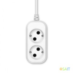 Сетевой удлинитель Buro BU-PSL2.3/W 3м (2 розетки) белый (пакет ПЭ)